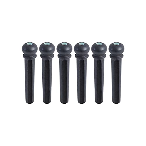 Miwayer Ebony Guitar Bridge Pins Replacement Parts for 6 & 12 String Acoustic Guitar (Small Abalone Dot) - Image 3