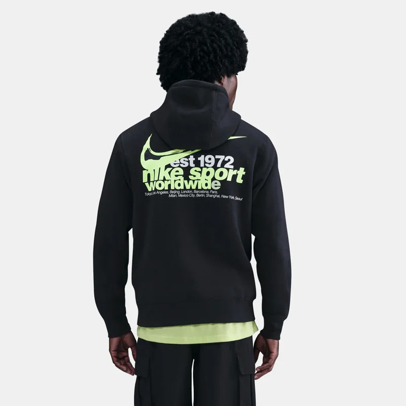 Nike Black Men's Sportswear Club Fleece Hoodie for Men | Best Price UAE