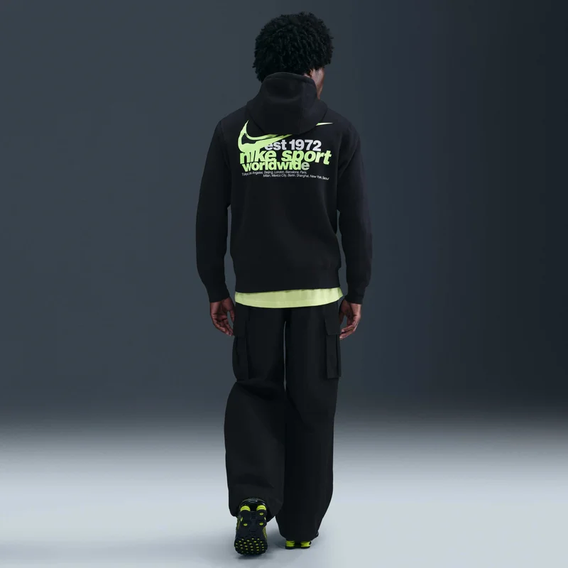 Nike Black Men's Sportswear Club Fleece Hoodie for Men | Best Price UAE