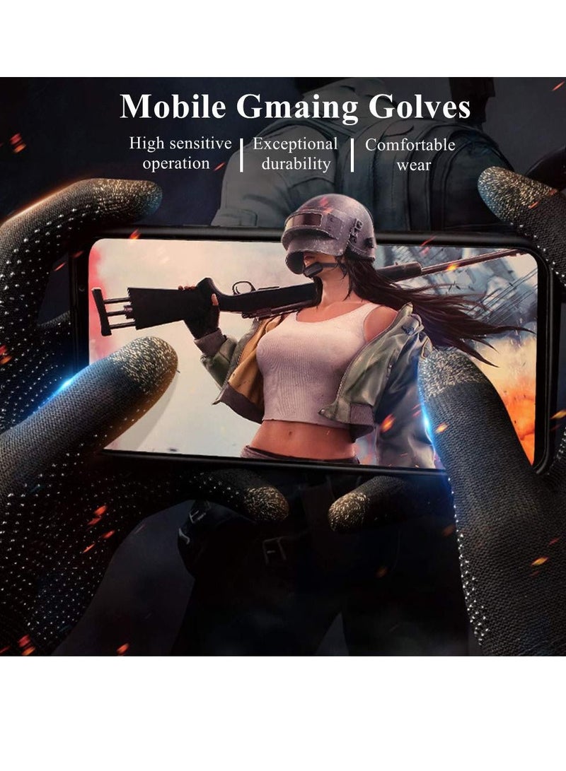 Gaming Gloves for Mobile Game Controller - Aovon High-Sensitive Anti-Sweat Breathable Seamless Touchscreen Gloves for PUBG/Knives Out/Rules of Survival - Image 4