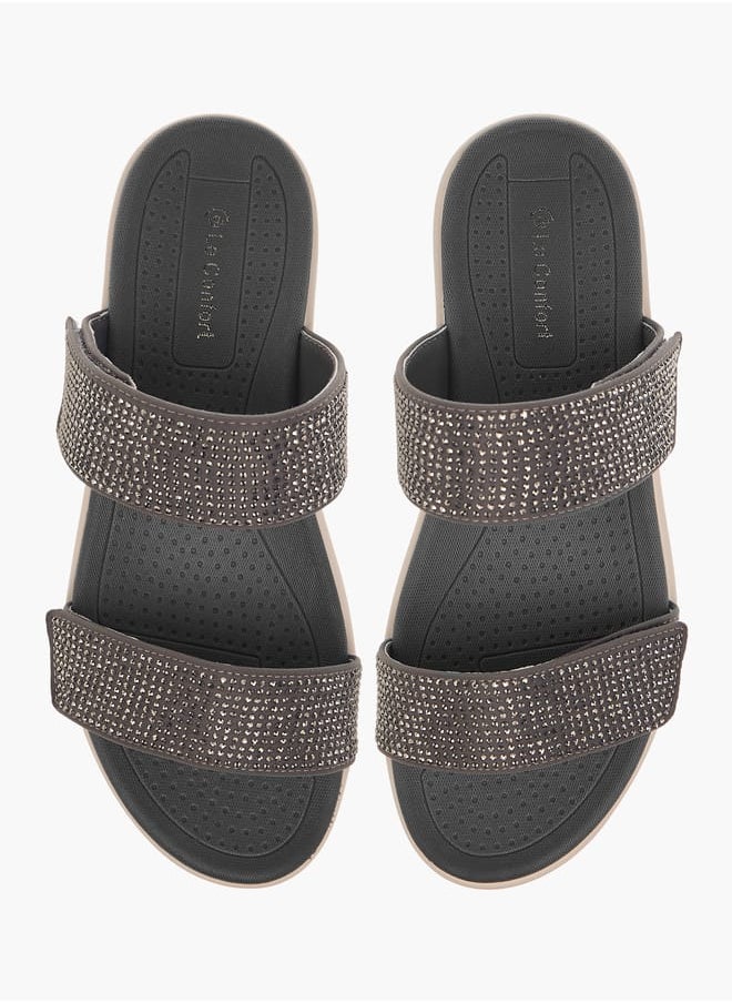 Le Confort Women's Embellished Flatform Slip-On Sandals  - Image 1