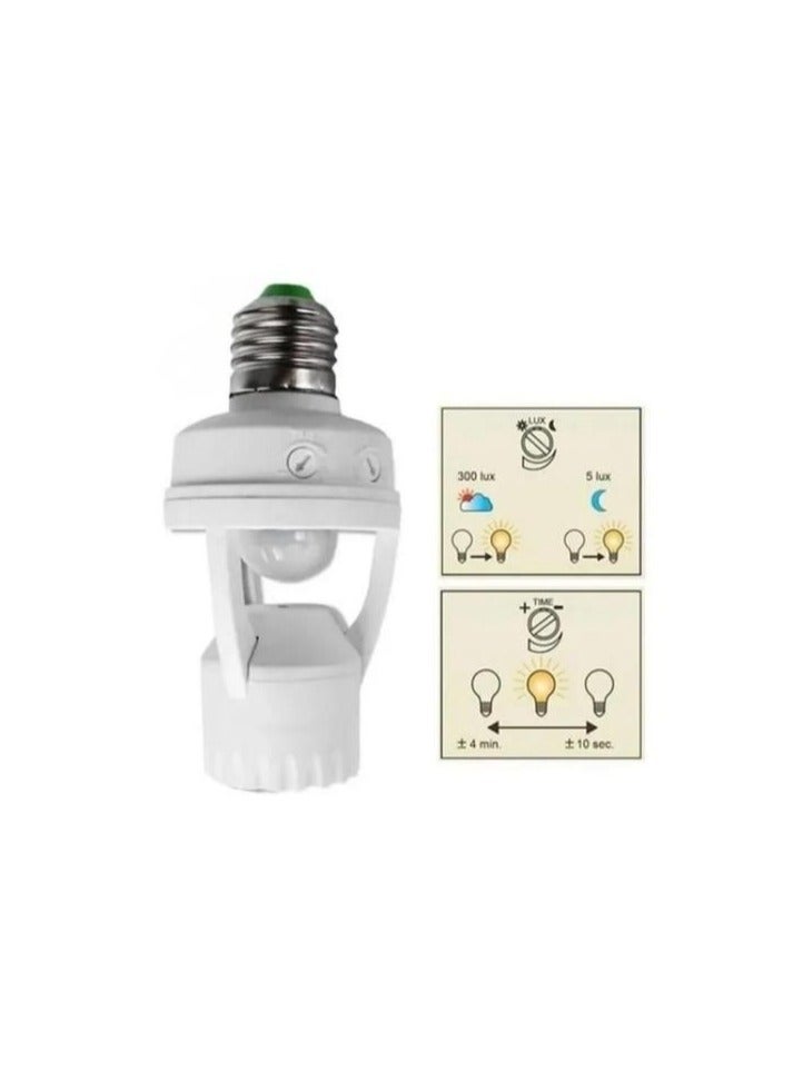 نجفة شوب نجفه شوب دوايه لمبة بمستشعر حركة وضوء – موفر للطاقة وسهل التركيب E27S-319 مقاس 4 × 13 × 6 - Image 1