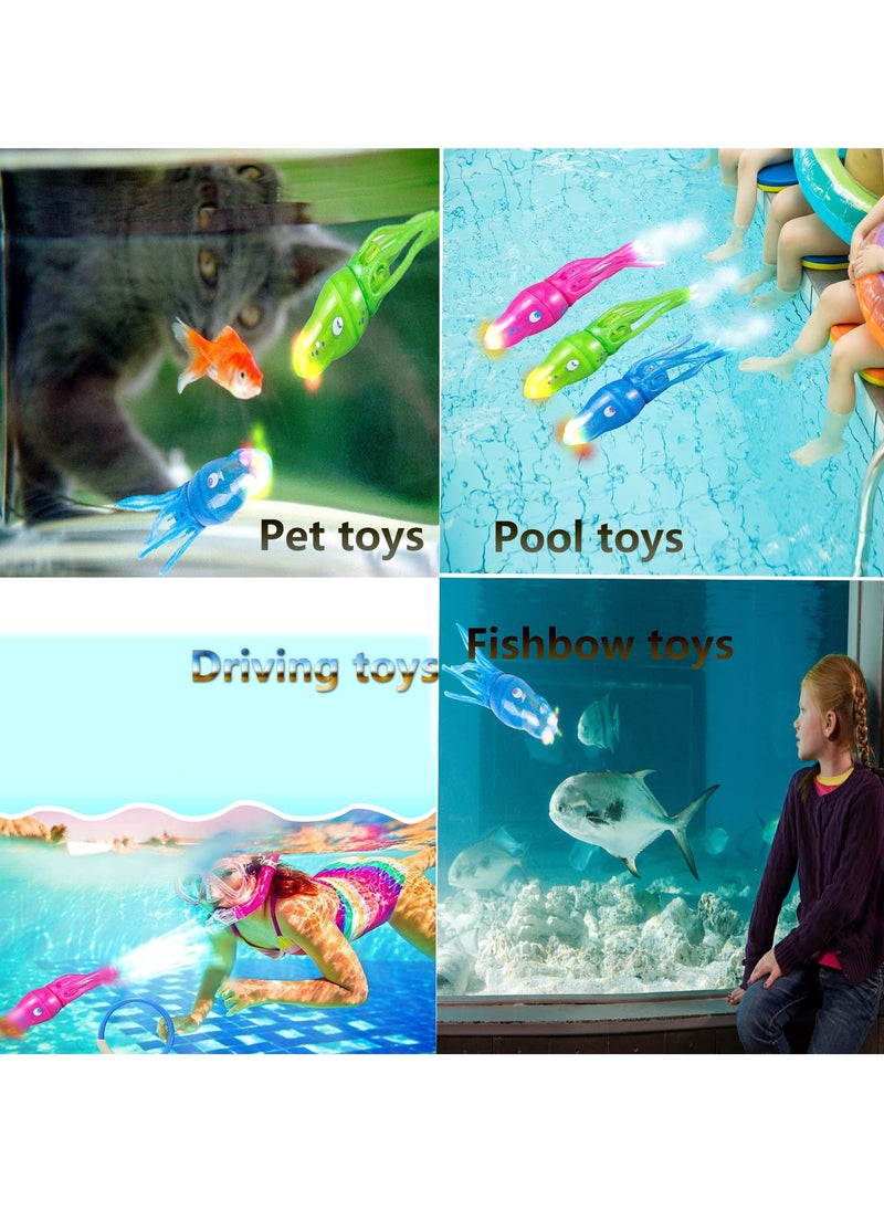 SYOSI - Children's Water Play Toys, Electric Octopus Pool Diving Fish Swimming Training Toys Bath Play Water Fun Props Will Swim Squid Diving Pool Summer Toys Will Swim (blue) - Image 1