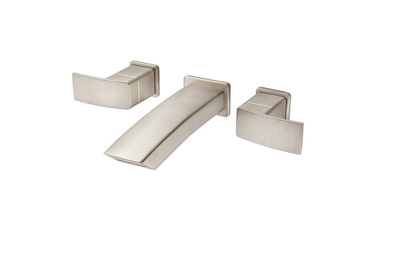 Pfister LG49DF3K Kenzo 2Handle 8 Wallmount Bathroom Faucet Brushed Nickel