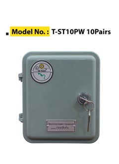 Hi-Tech Wall-Mounted Telephone Distribution Box, Metal, Key Lock, Waterproof IP55, 10/20/30 Pairs, Outdoor-Compatible.  - Image 5