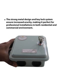 Hi-Tech Wall-Mounted Telephone Distribution Box, Metal, Key Lock, Waterproof IP55, 10/20/30 Pairs, Outdoor-Compatible.  - Image 2