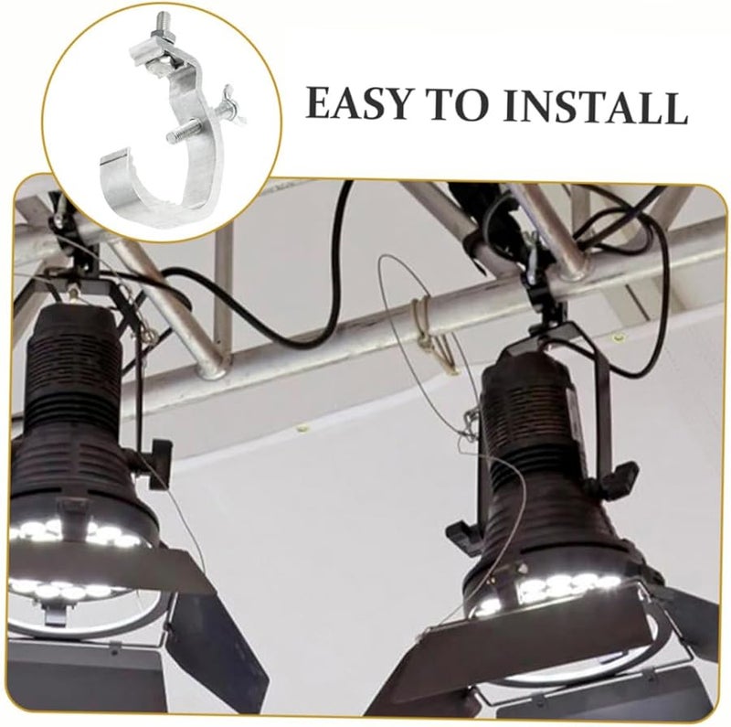 4Pcs Heavy Duty Stage Light Clamp Hooks Knobs Black for Lighting Equipment - Image 4