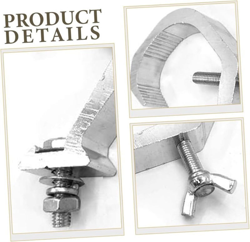 4Pcs Heavy Duty Stage Light Clamp Hooks Knobs Black for Lighting Equipment - Image 3