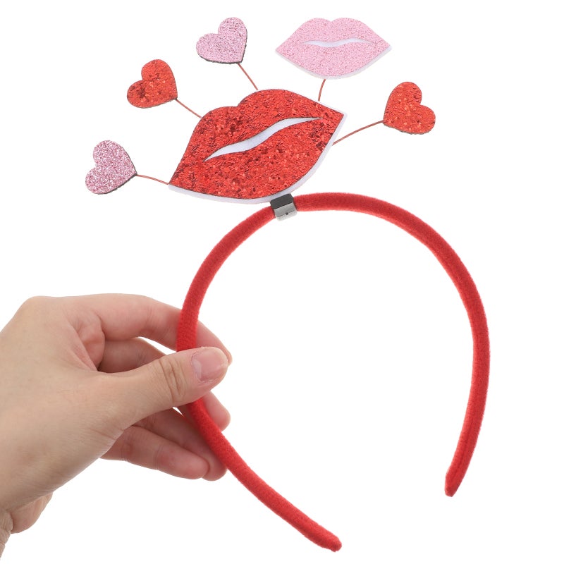 3pcs Valentine's Day Headbands Sequins Heart Headbands for Women Romantic Party Decorations Women Party Hair Accessories - Image 3