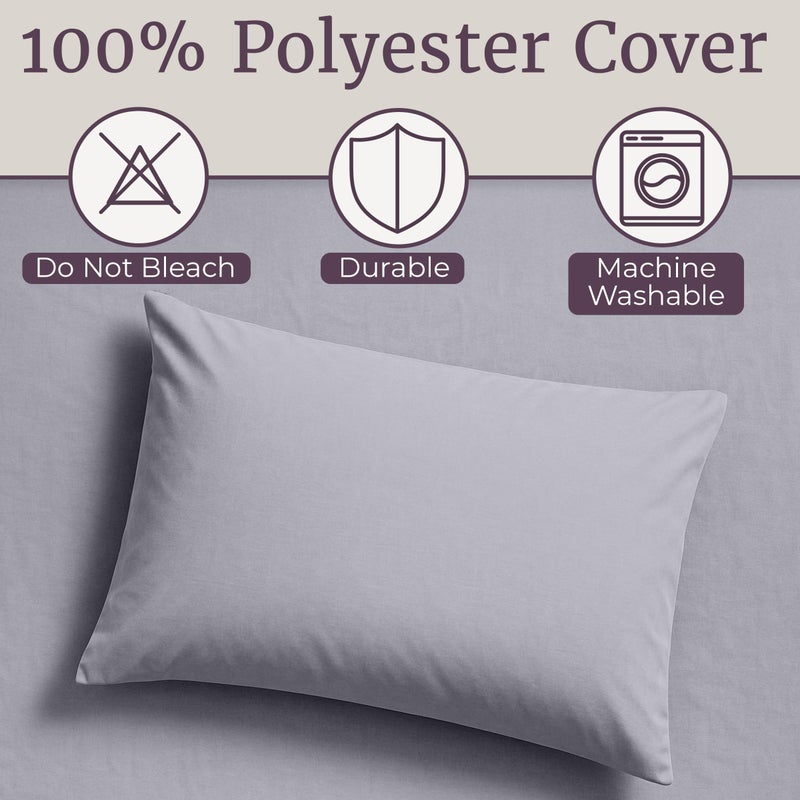 Lavish Home Brushed Microfiber Sheet Set- 3 Piece Bed Linens-Fitted & Flat Sheets, 1 Pillowcase-Wrinkle, Stain & Fade Resistant by Lavish Home (Twin, Silver Gray) - Image 5