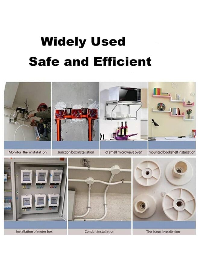 مسدس مسامير يدوي صغير من الفولاذ من  مزود بثلاثة تروس وقوة قابلة للتعديل، مسدسات مسامير جدارية للسقف/إخفاء الأسلاك/تثبيت التركيبات، آلة دق المسامير، أدوات التثبيت - Image 3