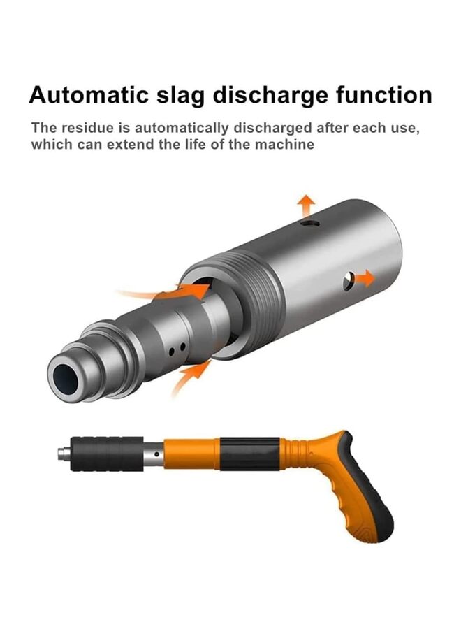 مسدس مسامير يدوي صغير من الفولاذ من  مزود بثلاثة تروس وقوة قابلة للتعديل، مسدسات مسامير جدارية للسقف/إخفاء الأسلاك/تثبيت التركيبات، آلة دق المسامير، أدوات التثبيت - Image 2