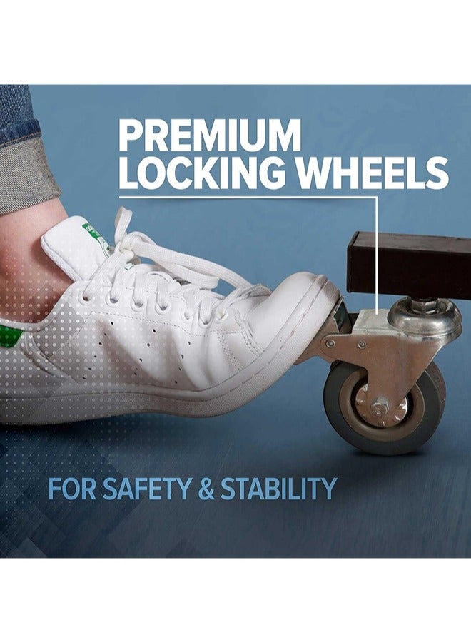 Denzoz Professional Foldable Table Tennis Tables，Tennis Table with Quick Clamp Ping Pong Net and Post Set - 10 Minute Easy Assembly - Ping Pong Table with Single Player Playback Mode - Image 4