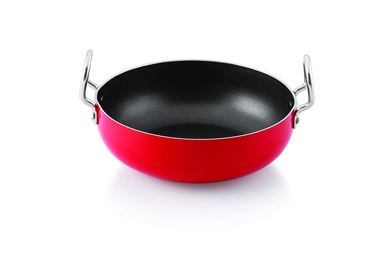 Anjali Aluminium Kadai, Sauce Pan and Tapper Pan, Kadai 1290ml, Sauce Pan 640ml, Tapper Pan 540ml, Multicolor - Image 2