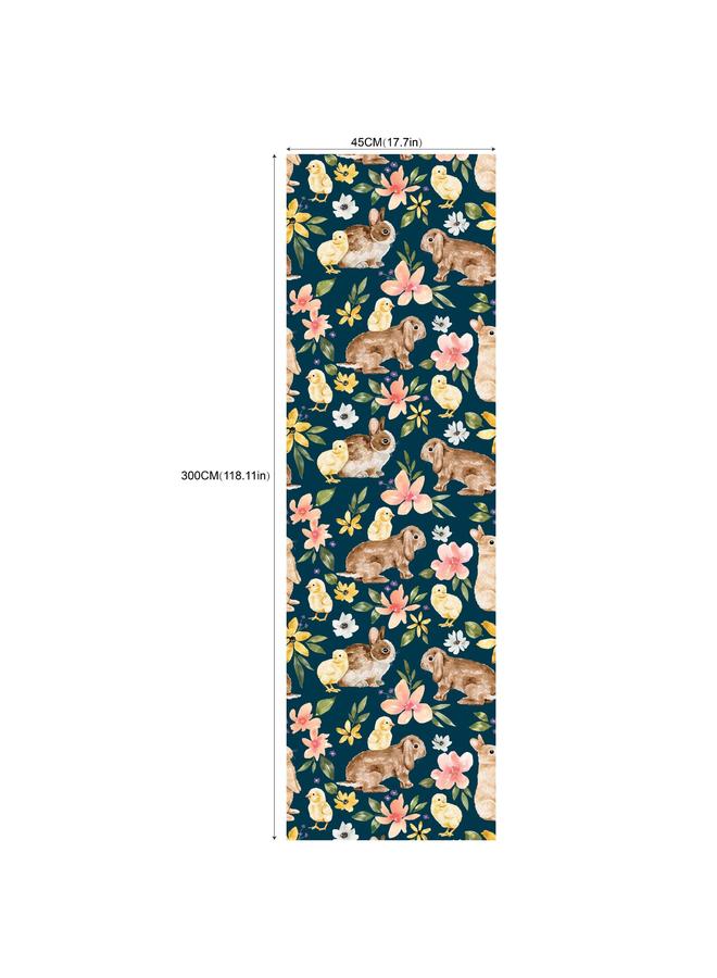 Bluejw Children's Room Magic Forest Rabbit Baby Wallpaper, Self-adhesive Wallpaper Wallpaper Bedroom Porch Transformation Mural - Image 1