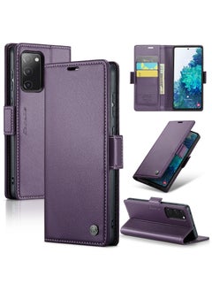 CaseMe Flip Wallet Case For Samsung Galaxy S20 FE RFID Blocking PU Leather Wallet Flip Folio Case with Card Holder Kickstand Shockproof Phone Cover - Purple - pzsku/ZB04C100041AF7F41778EZ/45/_/1726950871/907dcd29-ccec-4a5a-a43a-ef466bb7b8a4