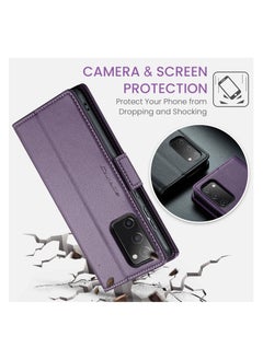 CaseMe Flip Wallet Case For Samsung Galaxy S20 FE RFID Blocking PU Leather Wallet Flip Folio Case with Card Holder Kickstand Shockproof Phone Cover - Purple - pzsku/ZB04C100041AF7F41778EZ/45/_/1726950904/cb9522fd-0baf-42b4-b354-016e06b4788e