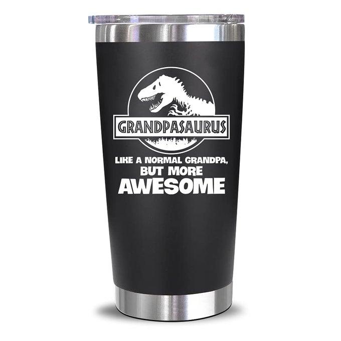 FATHERS DAY GIFT FOR GRANDPA FROM GRANDDAUGHTER GRANDSON BIRTHDAY PRESENT IDEAS FOR GRANDFATHER NEW GRAMPA PROMOTED TO GRANDFATHER GRANDCHILDREN GRANDKID 20 OZ TUMBLER