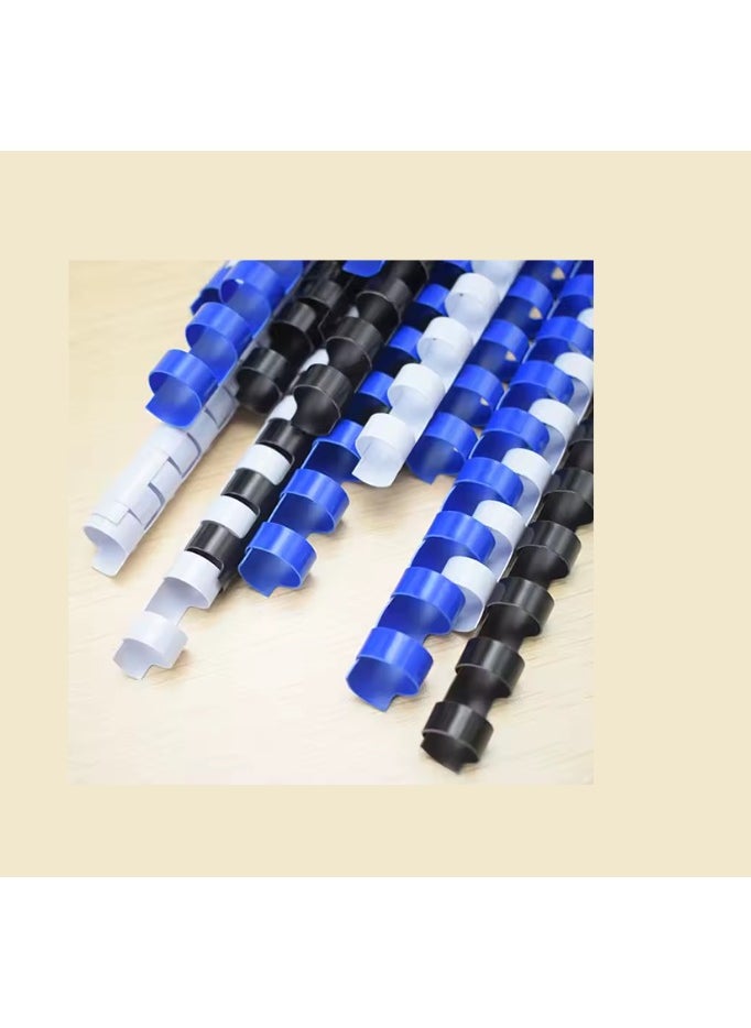 Kalon 12MM Plastic Spiral Binding Ring  Binding 21 holes Ring Blue For Book and Notebook, Office & School  Pack Of 100Pcs  - Image 4