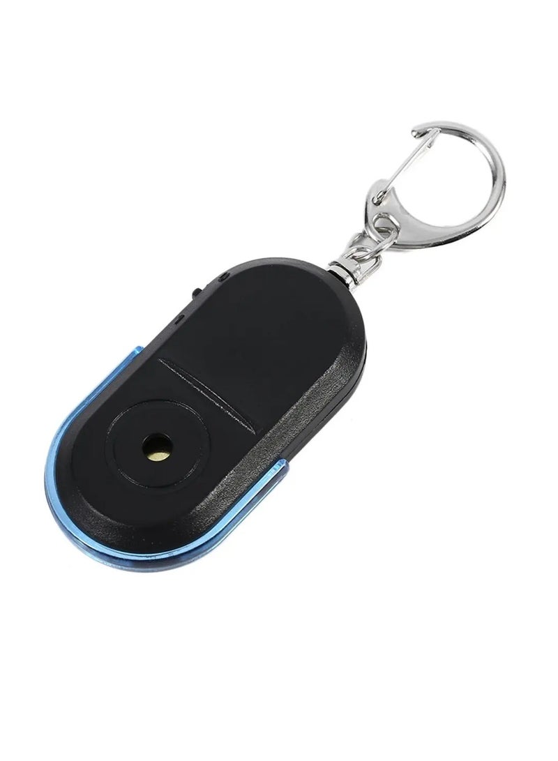 AROAQ Mini Key Finder, Anti Lost Item Finder, Whistle Sound Control Smart Find Locator Keychain With Led Light, Portable Lightweight Key Finder Keyring For Find Keys, Wallets, Mp3, (1pc, Blue) - Image 1