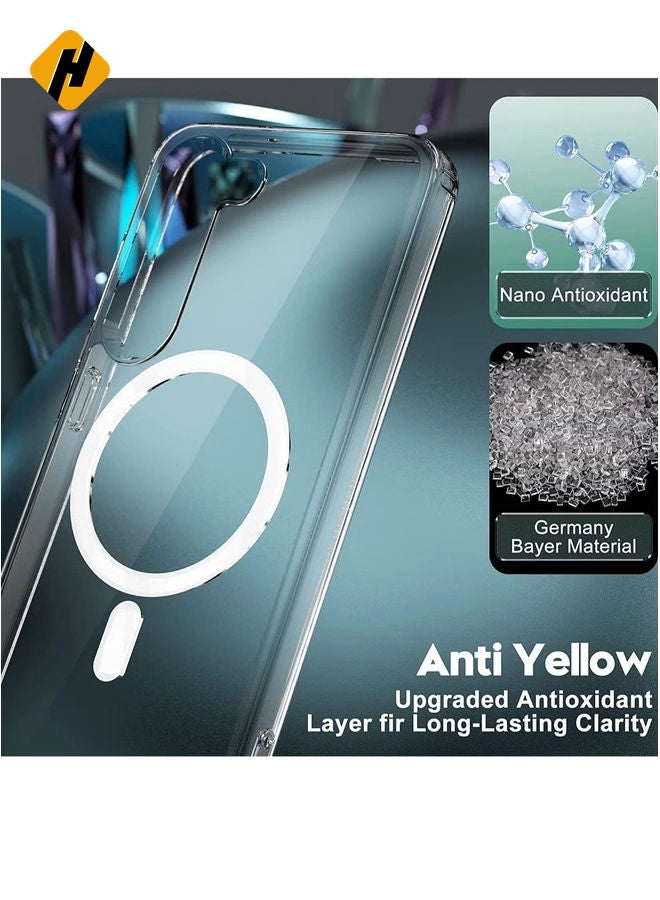 HuHa [Upgraded] Clear Case for Samsung Galaxy S23 Compatible with Mag-Safe Charging, Ultra Slim & Full Protective Shockproof Case Cover  - Image 2