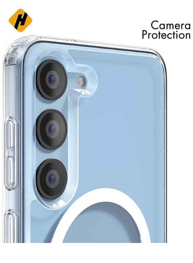 HuHa [Upgraded] Clear Case for Samsung Galaxy S23 Compatible with Mag-Safe Charging, Ultra Slim & Full Protective Shockproof Case Cover  - Image 5