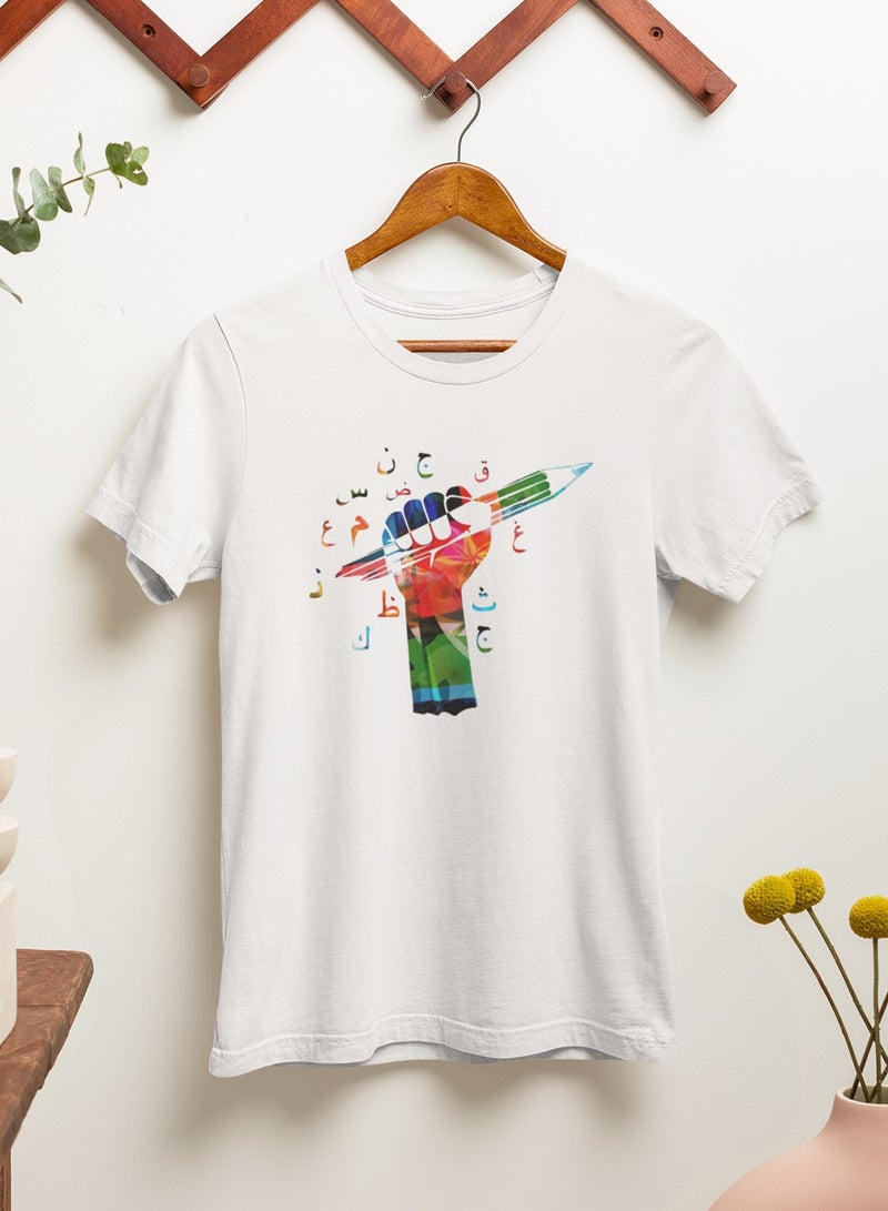 ZOOM Cute Arabic Week Days Educational T-Shirt for Kids Learning Arabic