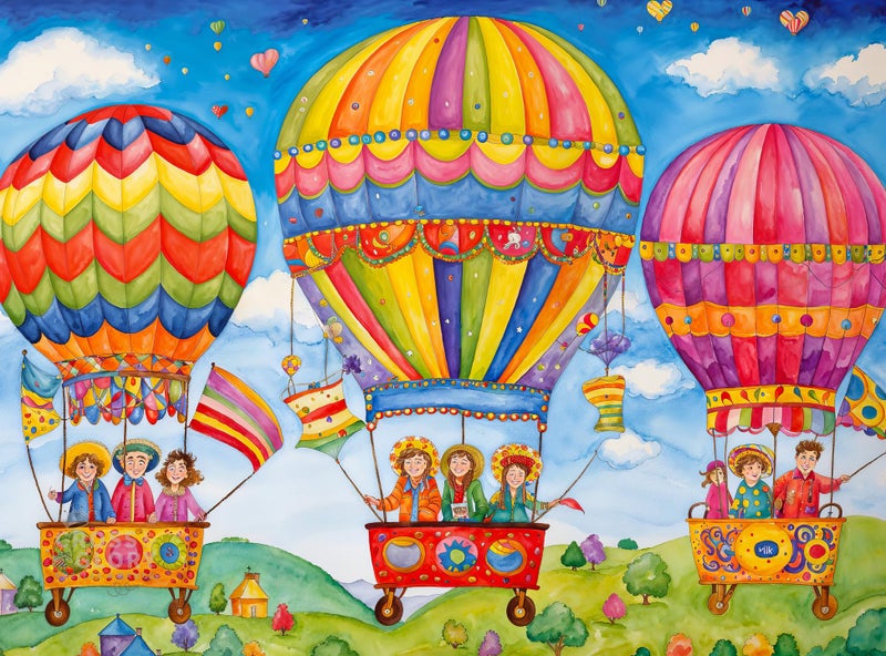 Cross & Glory Cross Glory Vibrant Floating on Cloud Nine 1000 Piece Jigsaw Puzzle for Adults Vibrant Design 20 x 27 Inches - Image 3
