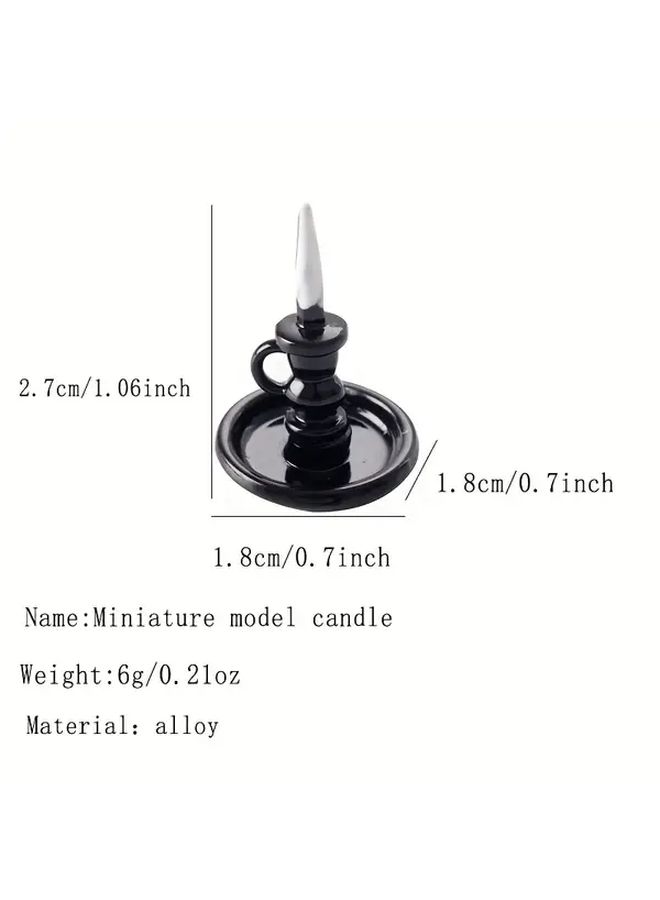 Miniature Silvery Candle Holder For Tealight Or Pillar - Image 3