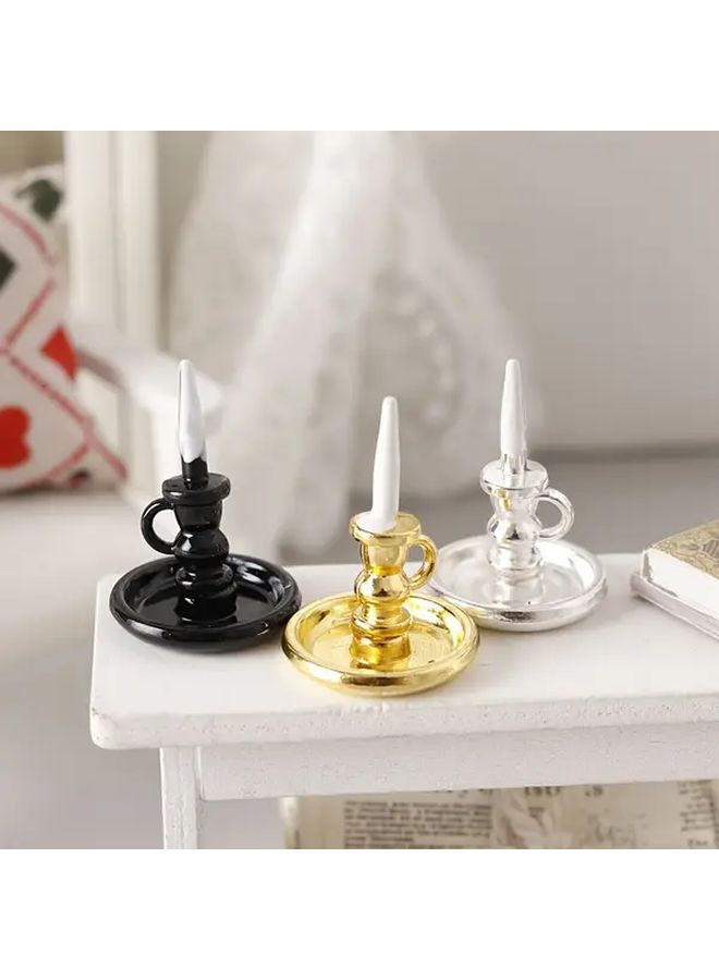 Miniature Silvery Candle Holder For Tealight Or Pillar - Image 4