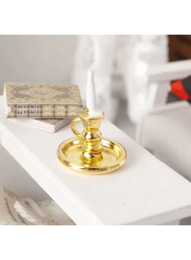 Miniature Silvery Candle Holder For Tealight Or Pillar - Image 2