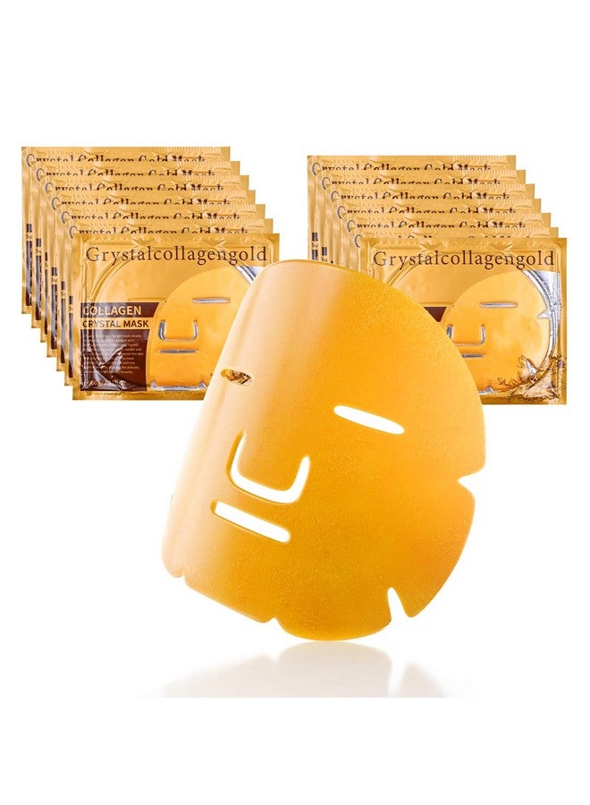 Nielies 24 K Gold Collagen Face Sheet Mask (15 PCS) - Collagen Anti-Aging Korean Face Sheet Mask for All Skin Types - Facial Sheets of Luxury with Collagen (24K Gold) - Image 3