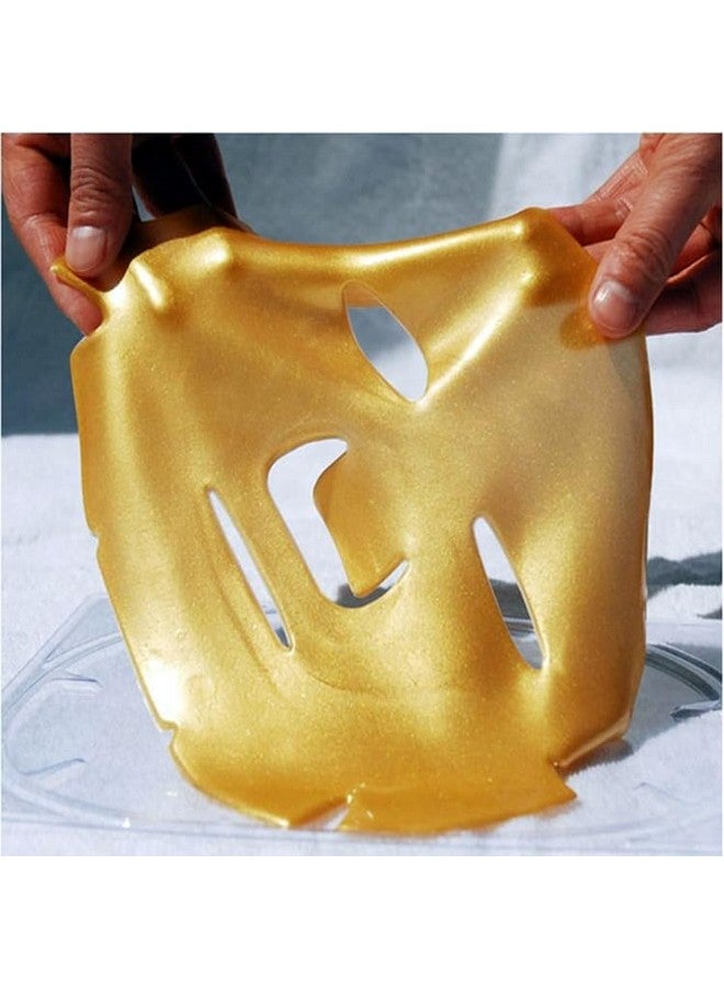 Nielies 24 K Gold Collagen Face Sheet Mask (15 PCS) - Collagen Anti-Aging Korean Face Sheet Mask for All Skin Types - Facial Sheets of Luxury with Collagen (24K Gold) - Image 4