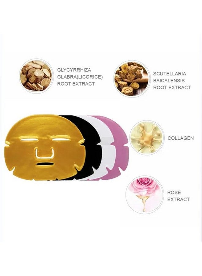 Nielies 24 K Gold Collagen Face Sheet Mask (15 PCS) - Collagen Anti-Aging Korean Face Sheet Mask for All Skin Types - Facial Sheets of Luxury with Collagen (24K Gold) - Image 5