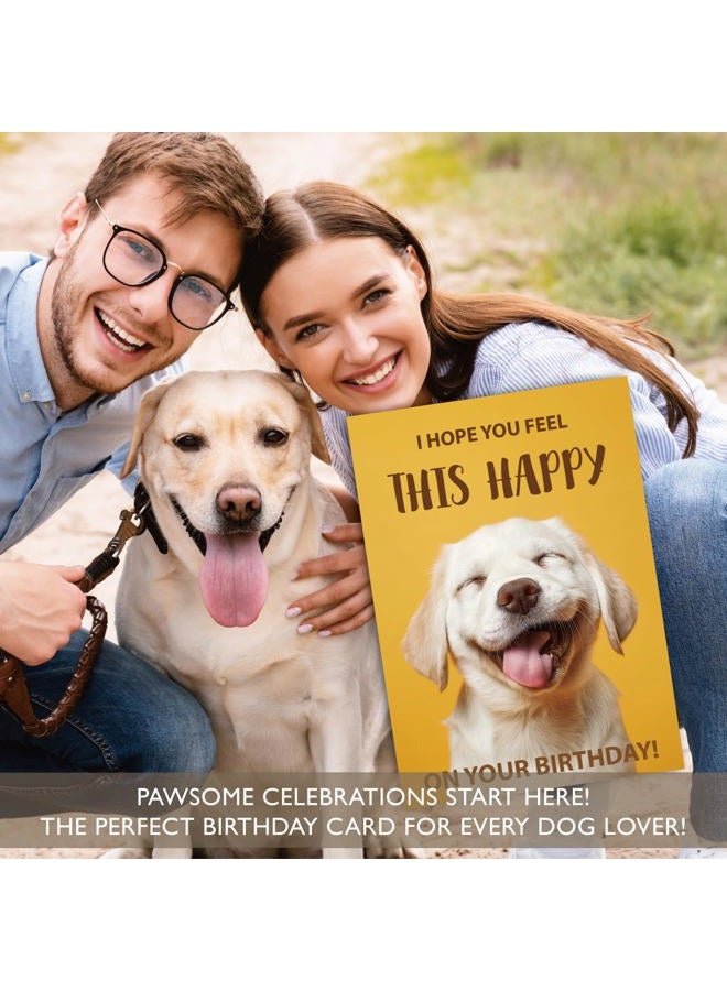 Gooji 5x7 Funny Happy Dog Birthday Card – Cute Puppy Design, Hilarious Greeting, Perfect for Dog Lovers, Men, Women, Husband, Wife - Image 5