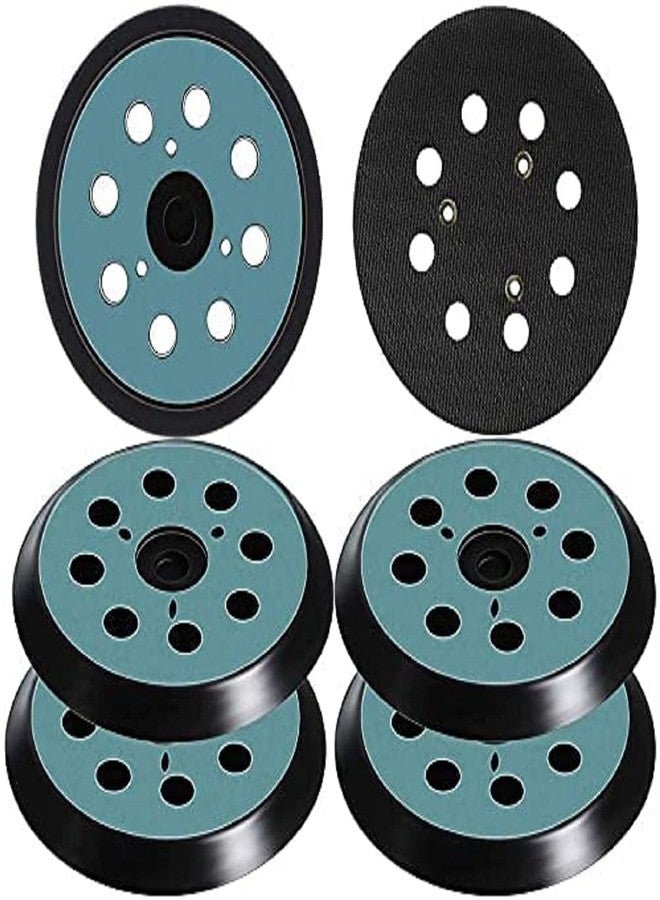Vankcp 6 Pieces 5 inch 8 Hole Sander Replacement Pad Parts Vankcp Orbital Sanding Backing Plates Hook Loop Sander Pad Fits for Makita, DeWalt, Porter Cable, Hitachi - Image 1