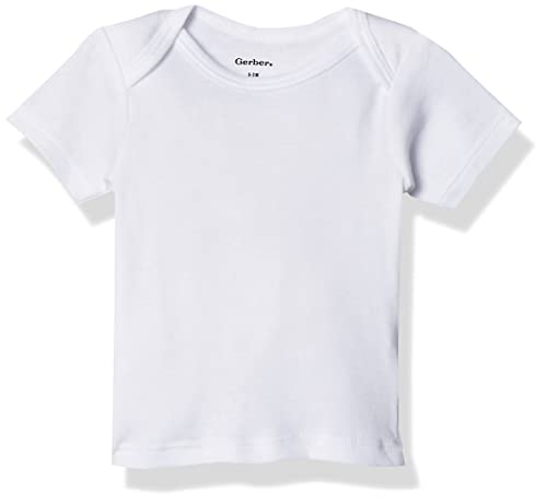 Gerber Gerber Baby 3-Pack Short-Sleeve Slip-On Shirts, White, 0-3 Months  - Image 3