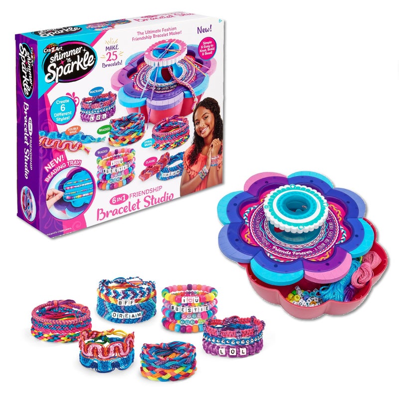 CRAZArt Shimmer Sparkle Ultimate Friendship Bracelet Maker Small - Image 2