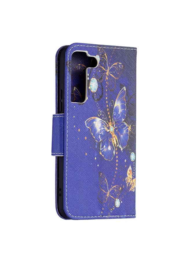 اس-توب جراب لهاتف Samsung Galaxy S22 5G بنمط رسم ملون، جراب جلدي قابل للطي أفقيًا مع حامل وفتحات للبطاقات ومحفظة - Image 3