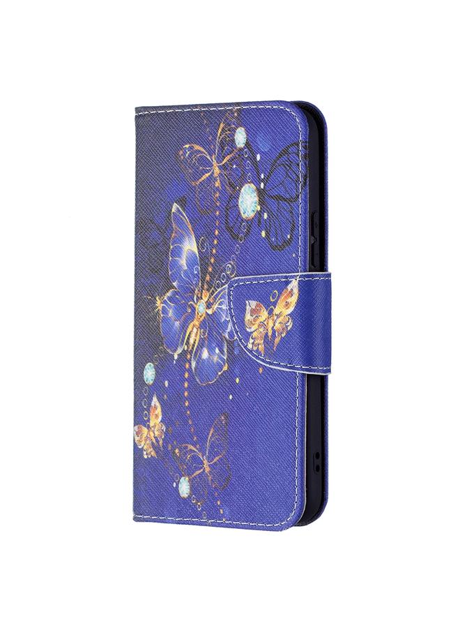 اس-توب جراب لهاتف Samsung Galaxy S22 5G بنمط رسم ملون، جراب جلدي قابل للطي أفقيًا مع حامل وفتحات للبطاقات ومحفظة - Image 2