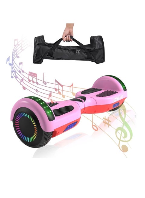 COOLBABY 6.5inch Smart Scooter 2 Wheels Self Scooter with Led Lights