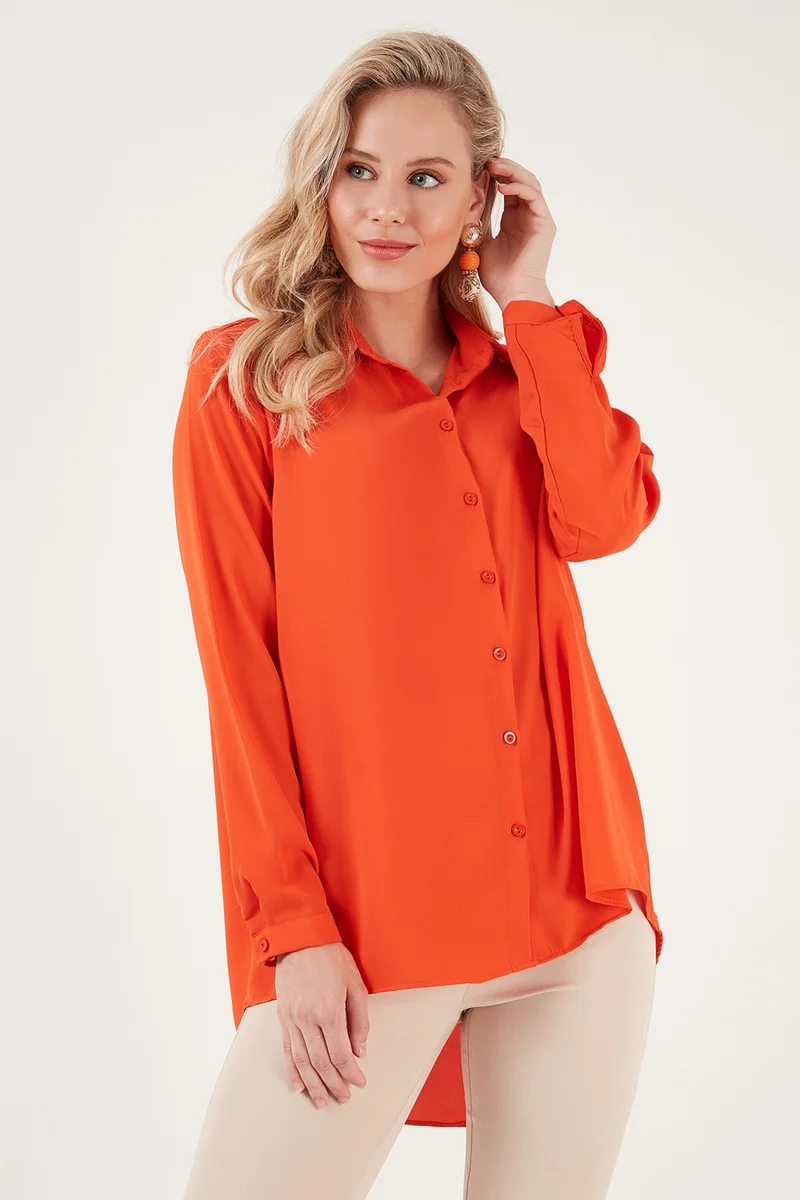 Lela Relaxed Cut Long Back Shirt Women's Shirt 6118728