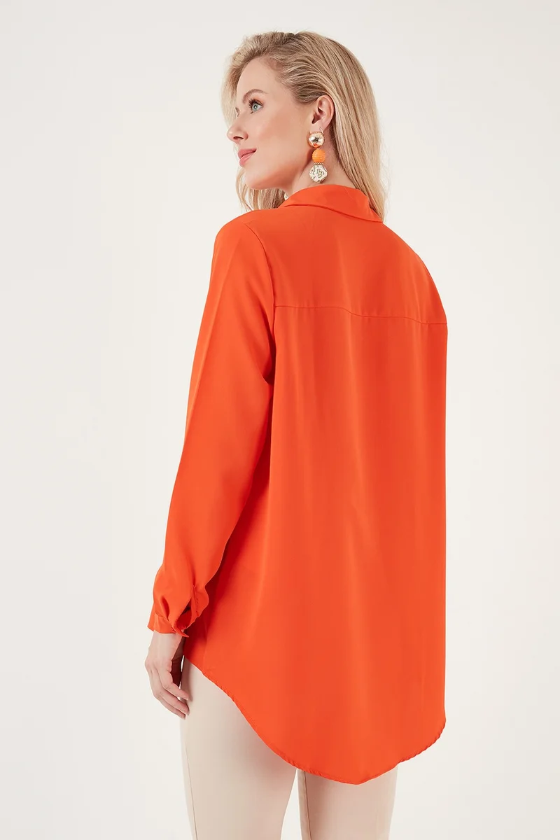 Lela Relaxed Cut Long Back Shirt Women's Shirt 6118728