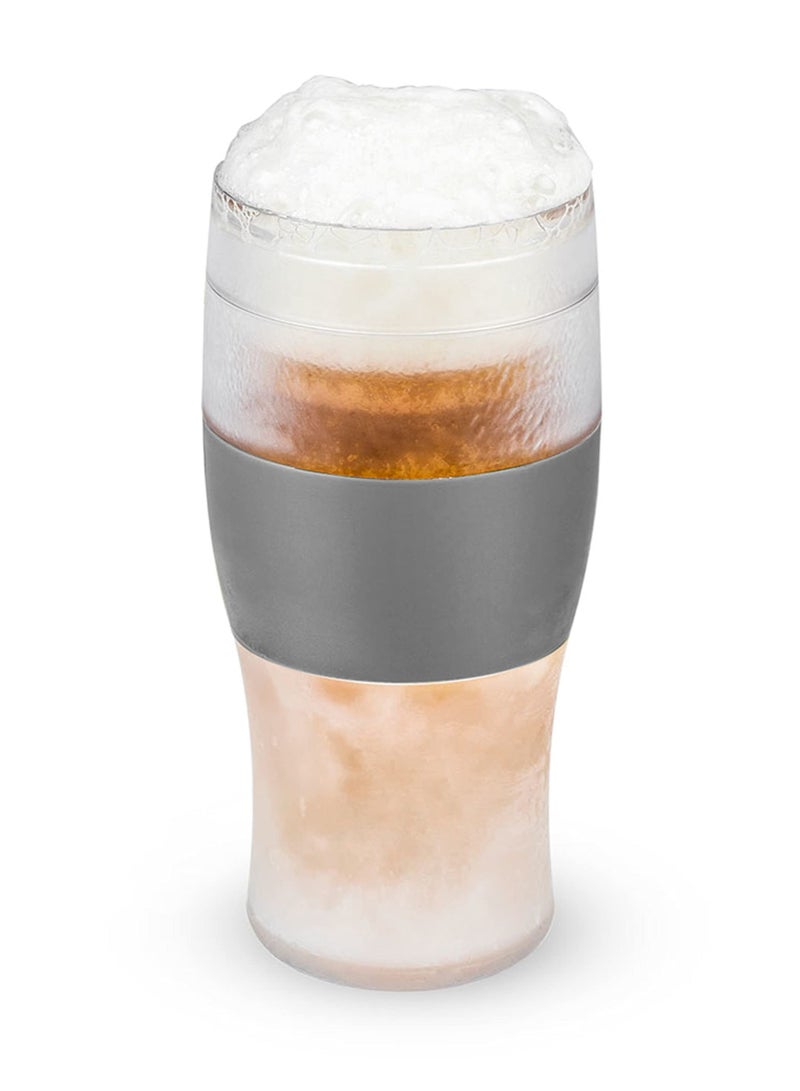 ميون أكواب قهوة، أكواب قهوة مجمدة، مجموعة أكواب باينت قابلة للتجميد، كوب قهوة معزول للحفاظ على برودة مشروباتك، معزول بجدار مزدوج، 16 أونصة، رمادي - Image 1