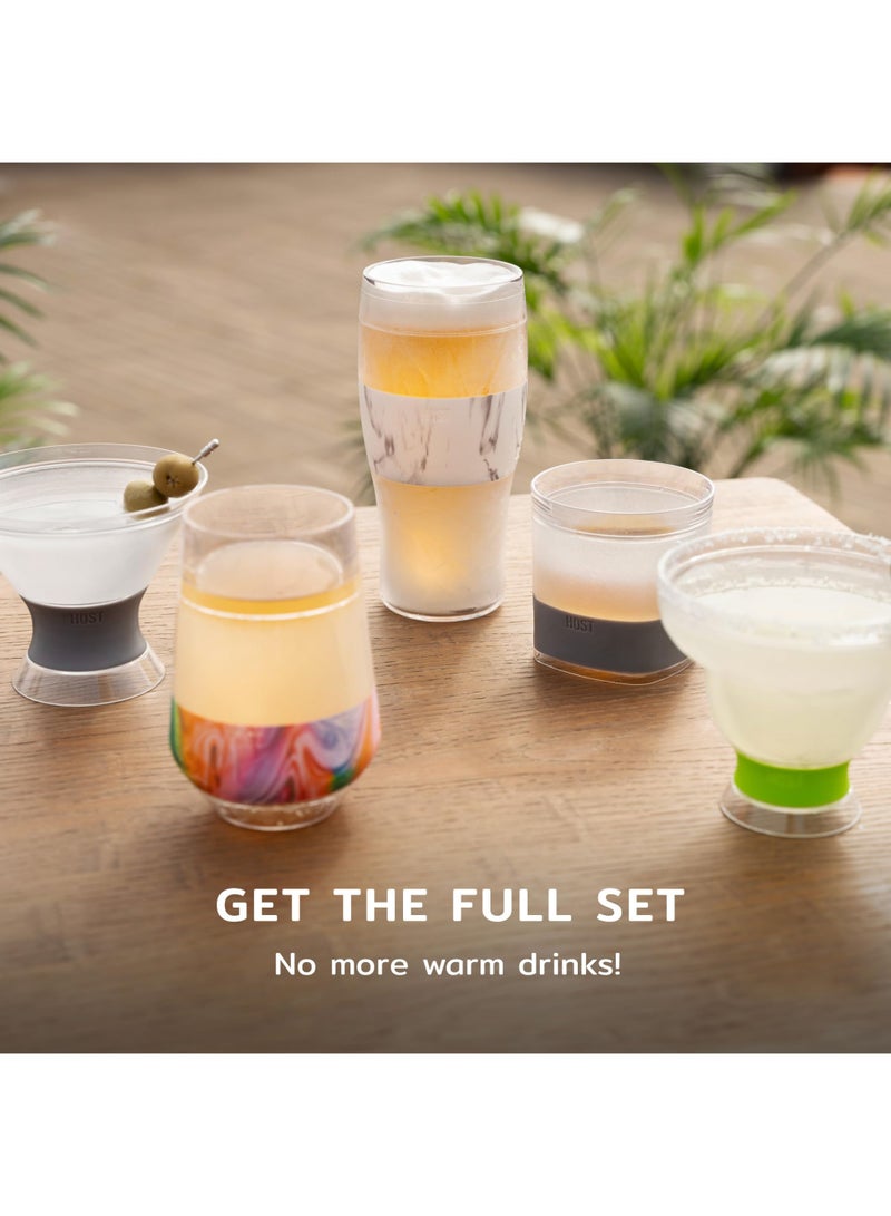 ميون أكواب قهوة، أكواب قهوة مجمدة، مجموعة أكواب باينت قابلة للتجميد، كوب قهوة معزول للحفاظ على برودة مشروباتك، معزول بجدار مزدوج، 16 أونصة، رمادي - Image 5