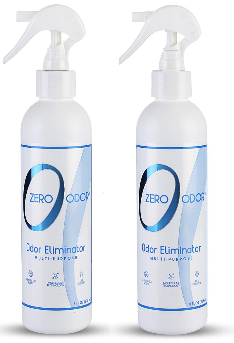 Zero Odor - Multi-Purpose Strong Odor Eliminator for Home, Office, Car, Bathroom, Hotel, Room Deodorizer, and Odor Neutralizer, 8oz Two Pack - Image 1