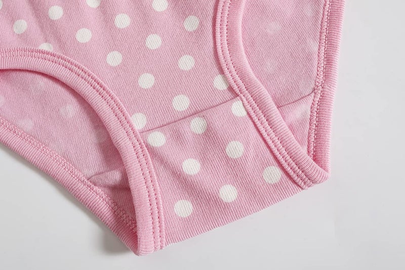 Barara King Girls' Undies 100% Cotton Panties Baby Toddler Soft Underwear Kids Wave point (Pack of 6) Size 18-24Months - Image 4
