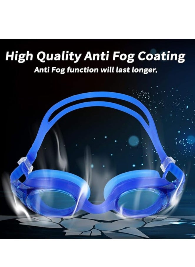 MUMS PLANET Swimming Goggles, No Leaking Anti Fog UV Protection Swim Goggles, Quick Adjustable Soft Silicone Swim Glasses with Bags for Men, Women, Junior, Kids- Swimming goggles- swimming equipment- swimming accessories- swimming supplies- water games - Image 3