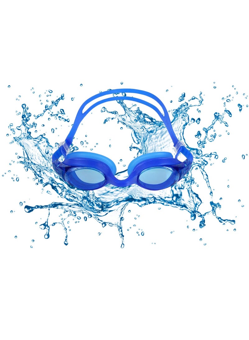 MUMS PLANET Swimming Goggles, No Leaking Anti Fog UV Protection Swim Goggles, Quick Adjustable Soft Silicone Swim Glasses with Bags for Men, Women, Junior, Kids- Swimming goggles- swimming equipment- swimming accessories- swimming supplies- water games - Image 1