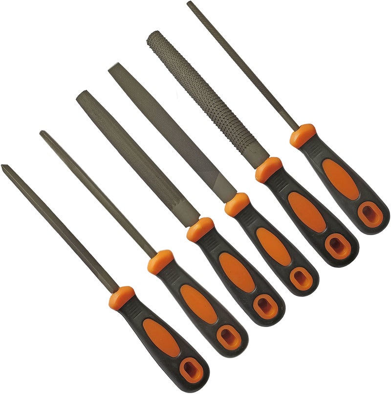 Inditrust 6 pcs Premium Assorted File Set with Handle (8 inch) - Image 5